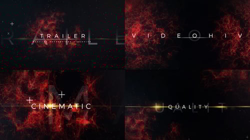 Abstract Particle Text Intro with Cinematic Light Streaks