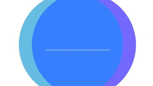 two circles in motion against a white background