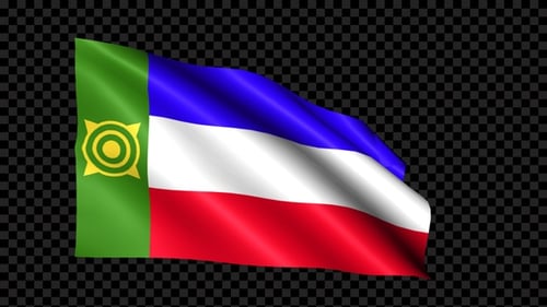 Realistic Waving Flag Animation with Alpha Channel