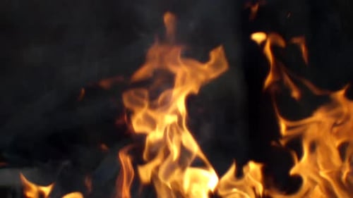 Hot As Inferno Flame Concept, Abstract Beautiful Fire with Flakes of Spark