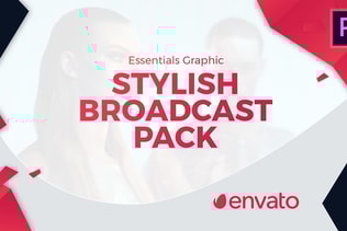 Stylish Broadcast Pack | Essential Graphics | Mogrt