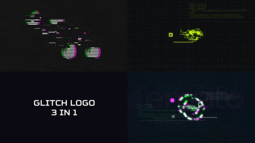 Glitch Logo 3 in 1
