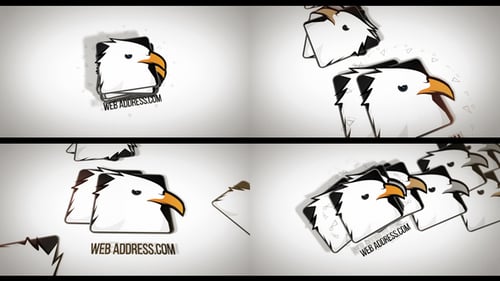 Minimal Business Falling Logos