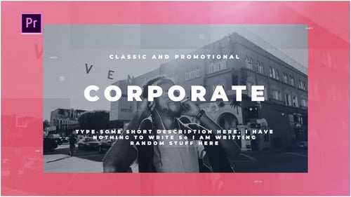 Dynamic Corporate Presentation with Modern Text Layouts