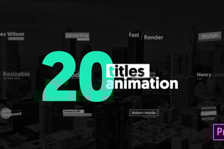 20 Animated Titles / MOGRT