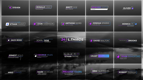 Lower Thirds Gradient Style