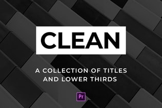 Clean Titles and Lower Thirds - For Premiere Pro