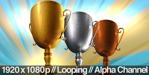 Trophäenpreise für 1., 2. und 3. Platz