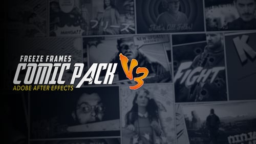 Dynamic Comic Book Freeze Frame Effects Pack