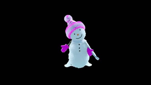 52 Snowman Dancing HD