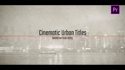 Dynamic Cinematic Glitch Titles for Urban Opener