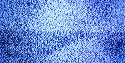 Abstract Television Static Background in Blue and White