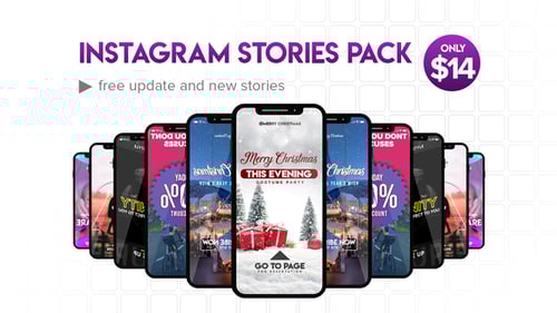 Dynamic Mobile Vertical Stories Templates Pack