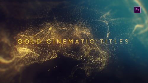 Luxurious Golden Particle Cinematic Title Reveal