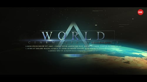 Modern Cinematic Title Reveal with Glitch Effects