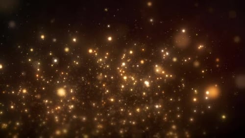 Luxury Golden Glitter Dust Sparkling Particles Background Loop