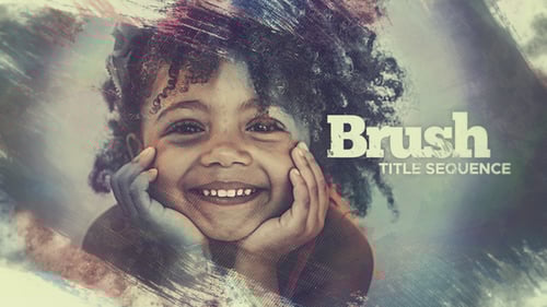 Dynamic Grunge Brushstroke Opening Titles Showcase