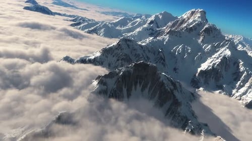 Epic Mountains — Schneebedeckte Berge über Wolken