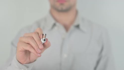 Écriture à coût élevé à l'écran avec la main