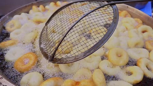 Masa de rosquilla turca Lokma para freír 4