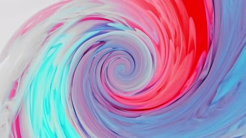 Fluid Art, rote und tiefblaue violette Tinte im Hintergrund von Wasser auf weißem Hintergrund