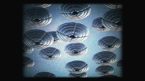 Cg Generated Handcam Vintage Footage Of Unidentified Flying Objects Or Ufo In Sky