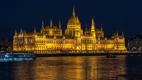 Budapest Skyline Time Lapse