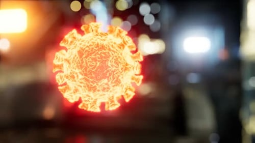Coronavirus COVID 19 Quarantine on Empty City Streets