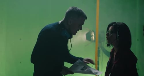 Collaborative Media Production in Green Screen Studio