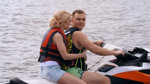 Jet Skiers at the Beach, Family Vacation