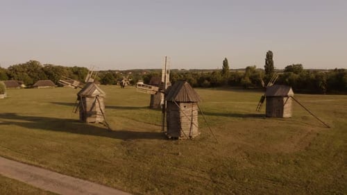 Old Rustic Mills on the Field