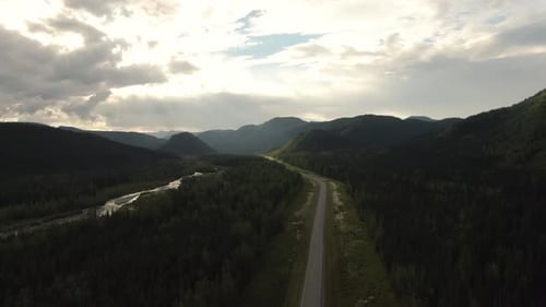 Beautiful View of Scenic Road From Above