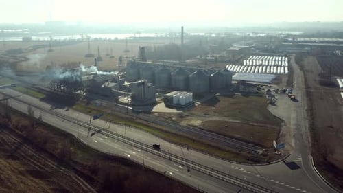 Landschafts-Getreide-Aufzug