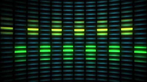Animated Neon Equalizer Music Visualizer