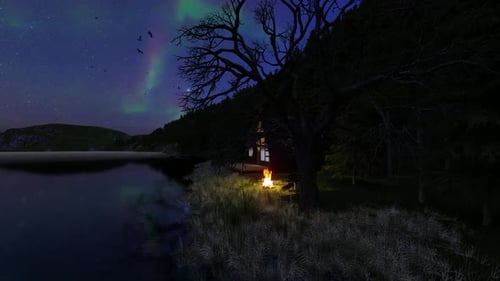Noche en la isla