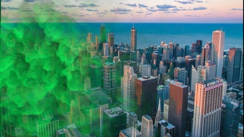 Green Smoke Transition Effect 4K