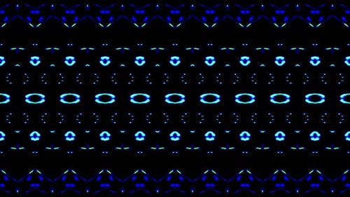 Abstract Neon Glowing Geometric Pattern Loop Background