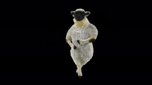 Funny Dancing Sheep Loop Animation
