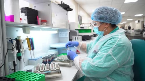 Medical Professional Working in Clinical Laboratory