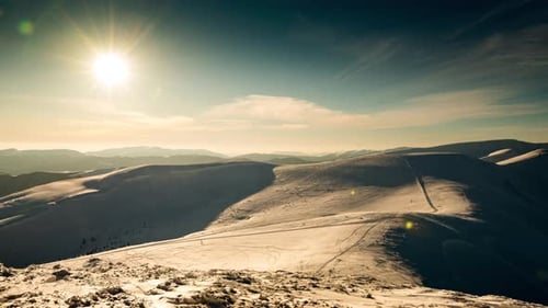 Beautiful Mountain Sunny Evening , Mountain Under Sky