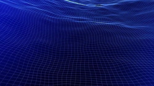 Abstract Digital Grid Wave Loopable Motion Background
