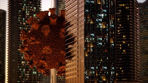 Empty City Caused By Quarantine As a Result of Coronavirus Infection