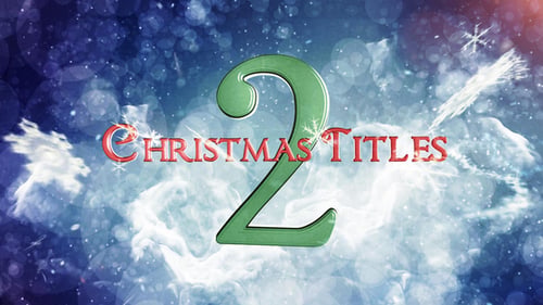 Sparkling Christmas Titles with Elegant 3D Text Reveals