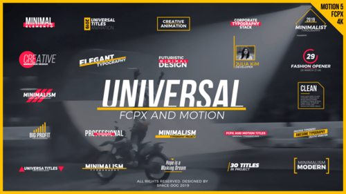 Dynamic Typography Titles and Lower Thirds Pack