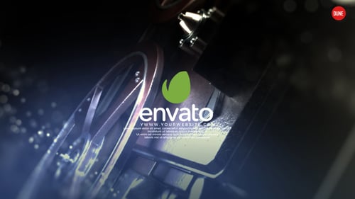 Cinematic Film Projector Logo Intro