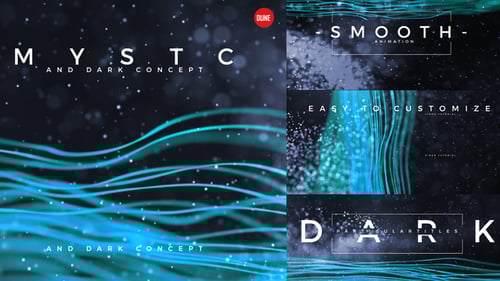 Dynamic Particle Trails and Fluid Lines Title Opener