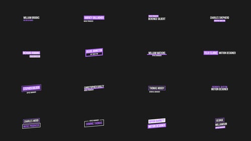 Simple Lower Thirds for After Effects