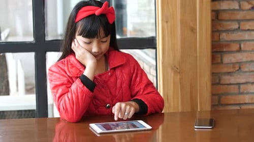 Child Using Tablet