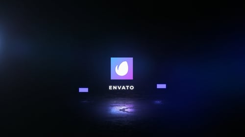 Dynamic Particle Glow Logo Intro