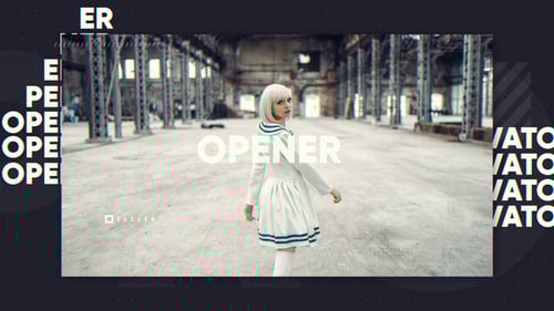 Dynamic Modern Typography Opener for Promos